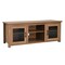 Merrick Lane Galena Traditional Full Glass Door 65" TV Stand for up to 80" TVs
